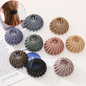 Bird Nest Hairpin Expandable Hair Clip Bun Women Lazy Hair Claws Ponytail Buckle - Picture 1 of 33