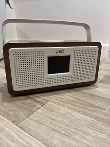 JVC RA-DS77 Portable DAB+/FM Clock Radio | FULLY FUNCTIONAL Missing AC Adaptor - Picture 1 of 16