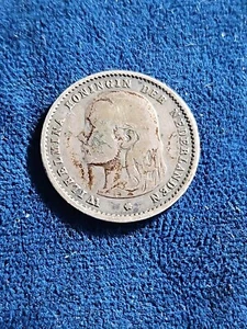 1893 Netherlands Silver 10 Cents - Picture 1 of 2