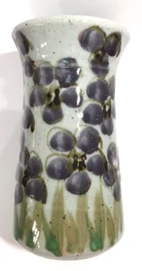 Art Pottery Vase African Violets by Bourton on the Water Cotswold England Vintge - Picture 1 of 9