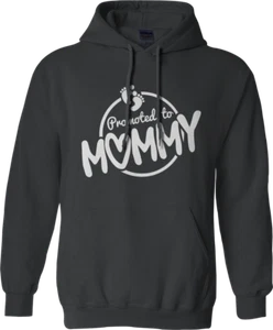 Promoted To Mommy Hoodie Happy Mother's Day Blessing Mom Children Kids Love - Picture 1 of 16