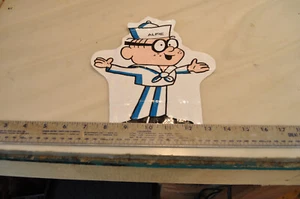 Vtg 1970s Alfie Captain Crunch Plastic Baggie Hand Puppet Mascot Cereal Toy see - Imagen 1 de 3