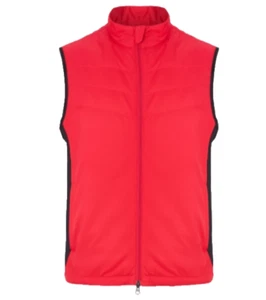 Callaway Herren Wetter Full Zip Polyester Preppy Weste, rot/schwarz, Large - Bild 1 von 5