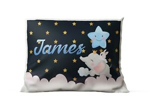 Personalised Pillowcase Any Name Elephant Design Wedding Birthday Home Gift 142