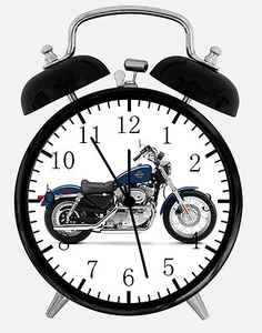 American Motorcycle Alarm Desk Clock 3.75" Home or Office Decor E234 Nice Gift - Picture 1 of 1