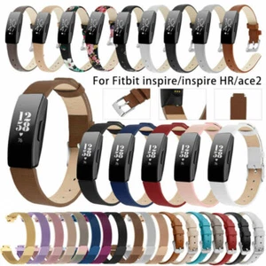 Luxury Metal/Leather Wristband Strap Replacement For Fitbit Inspire 2/Inspire HR - Picture 1 of 115