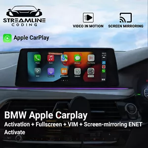 BMW Apple Carplay Activation + Fullscreen + VIM + Screen-mirroring ENET Activate - Picture 1 of 6