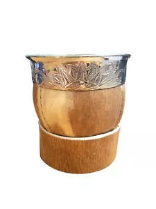 Zucca Mate Imperiale con Base | Pelle Grezza | Alpaca Mate | Zucca Yerba Mate - Foto 1 di 10