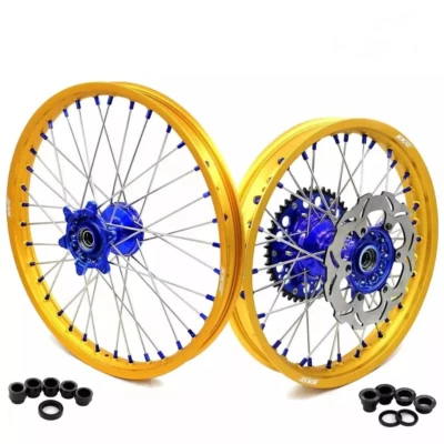 Llantas KKE 21-18 Cast MX para Yamaha YZ125 YZ250 YZ250F YZ450F 2016-2025 llanta dorada Foto 1 de 4
