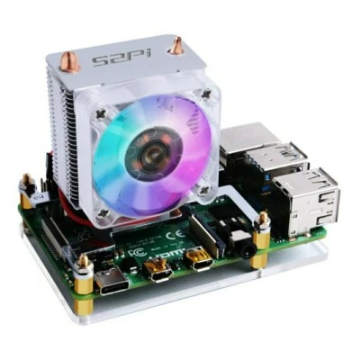 GeeekPi Raspberry Pi Cooling Fan, Raspberry Pi ICE Tower Cooler, RGB Cooling Fan - Image 1 of 4