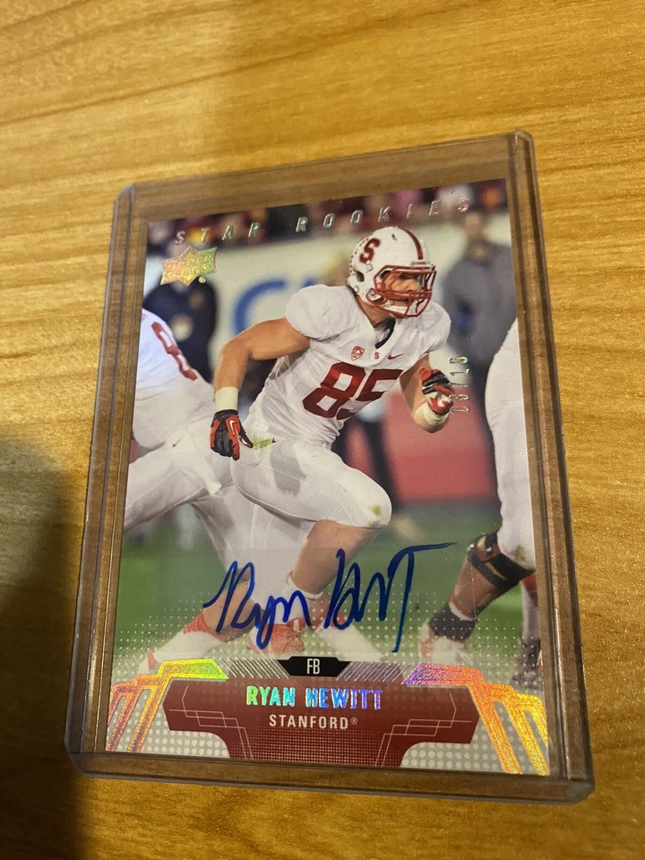 2014 Upper Deck Star Rookies Ryan Hewitt Rookie Auto #8/10 - Image 1 of 2