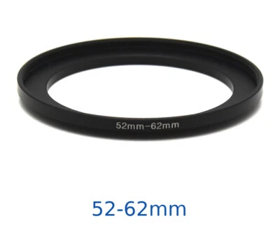 Lens filter adapter ring 52-62mm step-up DSLR Nikon Canon universal professional - Image 1 of 3