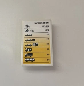 Playmobil - 5127 - Ocean Car Ferry - Spare - Price Tariff Board (H) - Picture 1 of 2