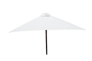 Classic Wood 6.5 ft Square Patio Umbrella for Outdoor Patio Table Shade