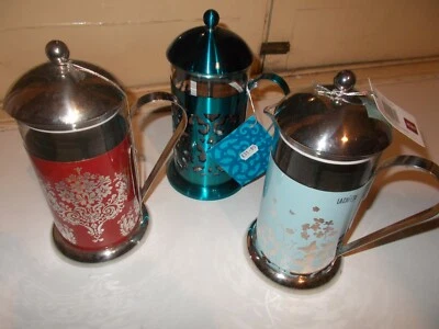 La Cafetiere Decorative Metal Cafetieres 8 Cup  {1 Litre} Choice of Colours - Image 1 of 4