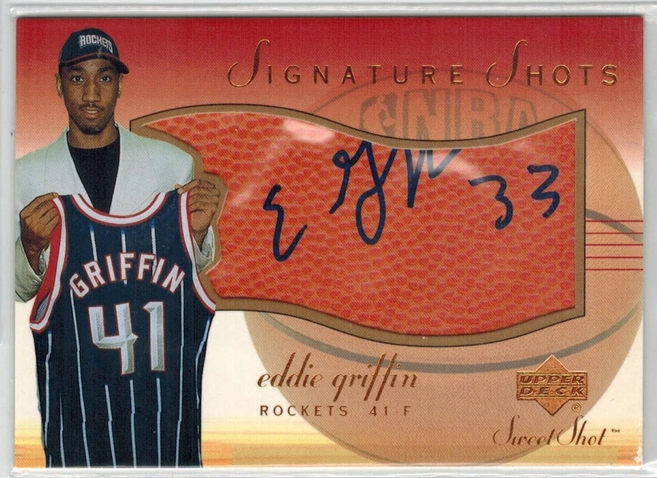 2001-02 Upper Deck Sweet Shot Signature Shots Eddie Griffin Rookie Card RC - Image 1 of 1