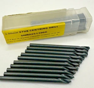 Sherwood S510 3.00mm HSS Stub Centring Drills x 10 - Picture 1 of 3