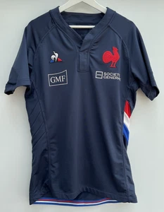 Frankreich Rugby Shirt Le Coq Sportif Blau Kurzarm Herren Große L - Bild 1 von 9