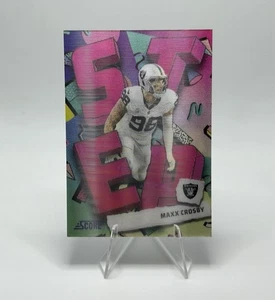 Puntuación Panini 2024 - Maxx Crosby Step Ahead SSP Inserto #SA-MCY Las Vegas Raiders - Imagen 1 de 10