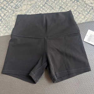Lululemon ALIGN HR SHORT 4" BLACK SZ 6 NWT - Picture 1 of 13