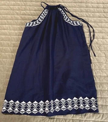 Vestido para mujer Romeo And Juliet Couture azul pequeño con cuello atado forrado diseño cosido Foto 1 de 4