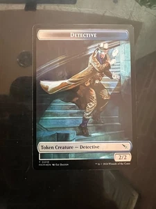 1x Detective (10) // Human (2) Token - Foil MTG Murders at Karlov Manor NM Magic - Bild 1 von 2