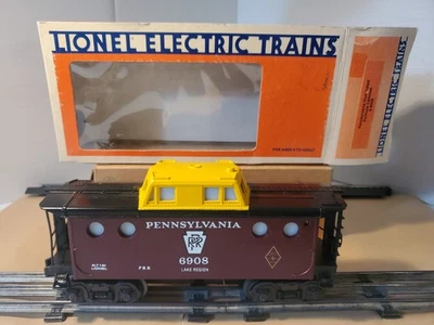 Vintage 1984 Lionel 6-6908 Pennsylvania Illuminated Porthole Caboose Tested OB - Image 1 of 4