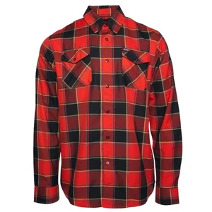Dixxon Big Men's The Steve Caballero Dragon Flannel Red Black Plaid Size 4X New - Picture 1 of 10