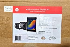 iPad 10.9" Wireless Magnetic Charging Case & Base w Splash-Proof Silicone Cover - Picture 1 of 2