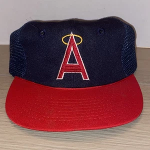 Gorra de béisbol vintage de los California Angels con espalda a presión MLB camionero para hombre años 90 - Imagen 1 de 8