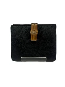 Gucci Wallet Leather Black USED TA176-2 - Picture 1 of 24