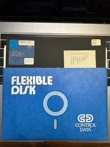 Disquette 8" d'occasion contrôle données bleu IMSAI - Photo 1/1