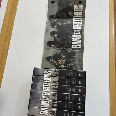 BAND OF BROTHERS VHS HBO Mini Series Box Set Tom Hanks Spielberg COMPLETE VG - Image 1 of 4