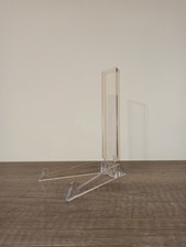 Espositore poggia piatti trasparente supporto piatti Leeds Display plexiglass
