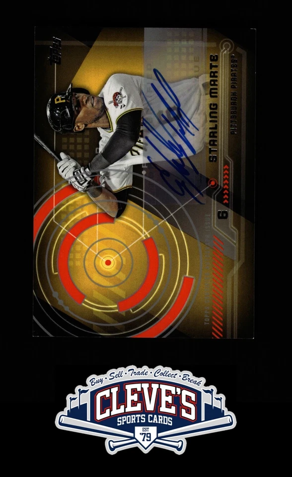 2014 TOPPS TRAJECTORY STARLING MARTE AUTO PITTSBURGH PIRATES - Image 1 of 2