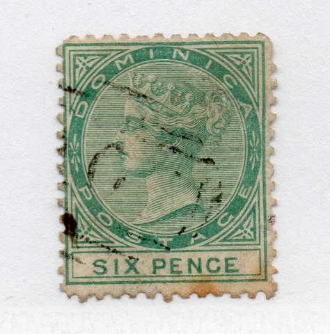 Dominica - SG# 2 Used / wmk crown CC     /      Lot 0421519 Cover