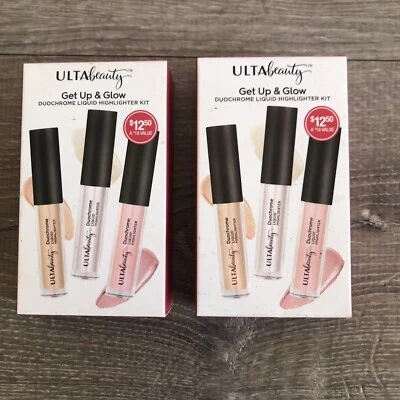 Lot Of 2 Ulta Beauty Duochrome Liquid Highlighter Kits 0.06 Oz - Image 1 of 2