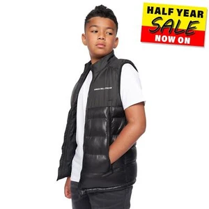Kings Will Dream Mavin Junior Niños Chaleco acolchado Invierno Calentador de cuerpo Chaqueta Negro - Imagen 1 de 5