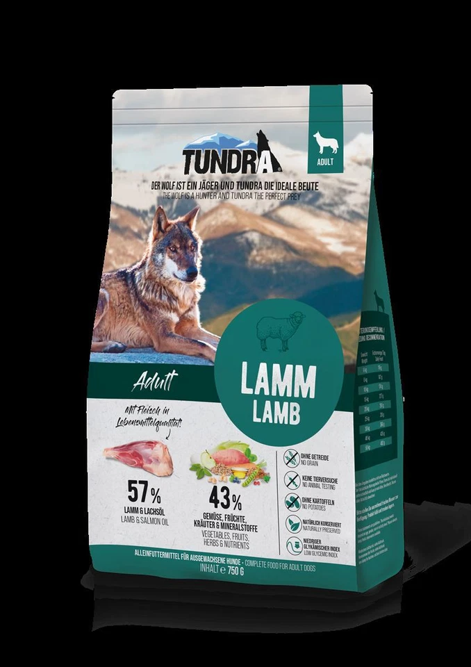 Tundra DOG Trockenfutter Lamm 750g Hundefutter Trockenfutter - Bild 1 von 1