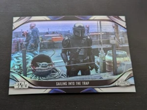 2022 Topps Chrome Star Wars Mandalorian #S2-14 Refractor Sailing into the Trap - Picture 1 of 2