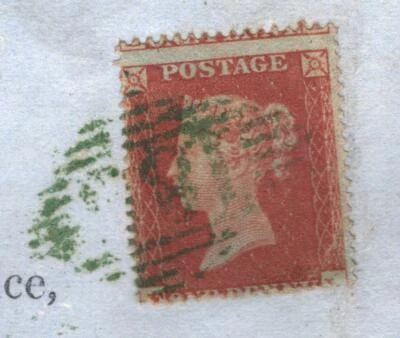 GB Irlanda Dublín VERDE BRILLANTE *186* Número 1d Cubierta Roja SG.Cat £1500 1855 427c Foto 1 de 4