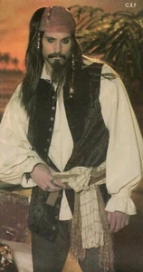 Men's Medieval Renaissance Pirate Poet Peasant Garb Shirt S - 4XL - Picture 1 of 28