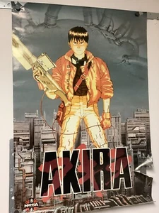 Vintage Akira 1987 Anime Cyberpunk Movie Manga Video Poster 25”x37” RARE - Picture 1 of 18