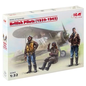 ICM 32105 Kit Modelo Plástico Escala 1:32 Pilotos Británicos (1939-1945) (3 Figuras) - Imagen 1 de 9