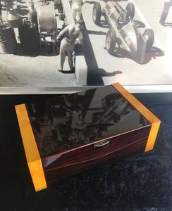 Humidor Ahorn/Mahagoni Optik, Acrylpolymerbef., 50 Zigarren, UVP € 159,--(h1751) - Bild 1 von 10