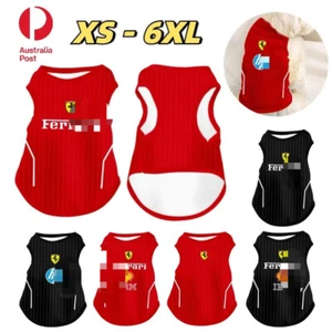 2025 F-1 Racing Team Pet Vest Dog Clothes Warm Clothes Puppy Winter Coat Tank AU - Picture 1 of 20