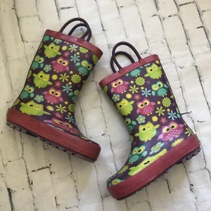 girls cute rain boots size 7/8 Western Chief GUC Rubber Boots - Picture 1 of 5