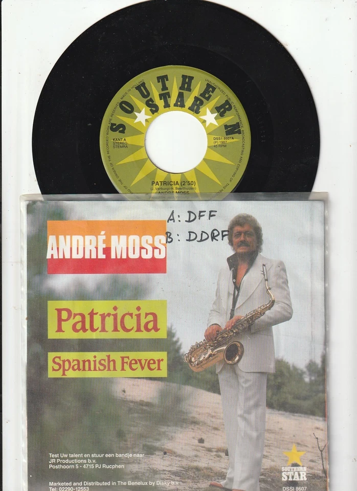 7" André Moss/Patricia (NL) - Bild 1 von 1