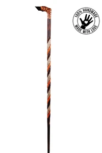 HAND CARVED WOODEN WALKING STICK DESIGN HANDLE WALKING CANE FOR WOMEN BEST GIFT - Picture 1 of 13