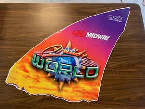 Cruis’n World Arcade Single Upper Side Art Panel. NOS. Midway. - Picture 1 of 6